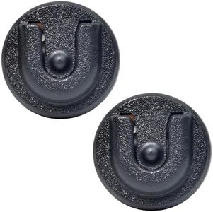 UAYESOK 2PCS Universal Ham CB Radio Microphone Hanger, Mobile Radio Speaker Mic Mount Holder Hang Up Clip with Adhesive Back