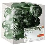 Atrovirens Christmas Ball Ornaments for Christams Decorations - 36 Pieces Xmas Tree Shatterproof Ornaments with Hanging Loop for Holiday and Party Deocation (Combo of 6 Styles in 3 Sizes)
