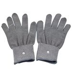 Elitzia Electrotherapy Gloves Conductive Fiber Electrode Gloves 1 Pair for BIO Tens EMS Machines ETMG01