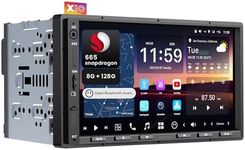 ATOTOZONE X10 7inch Android Double Din Car Stereo, 8G+128G, AI Assistant Head Unit, 4G LTE, Wireless Carplay & Android Auto,Dual Bluetooth, 7.1.2 CH Audio,HDMI IN, 36B-EQ, 2-Cam DVR Ready, X10G2A7E