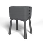 simpa Worm Farm Compost Bin for Indoor Outdoor Food Waste Recycling (Worms Not Included) 70cm (H) x 53cm (W) x 39cm (D)