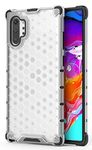 Glasgow Back Case Cover Compatible with Samsung Galaxy Note 10 Plus (HoneyComb Pattern) - Transparent