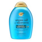 OGX Renewing + Argan Oil of Morocco Hydrating Growth Hair Shampoo to Help Moisturize, Soften & Strengthen Hair Paraben Sulfate Free 385 ml