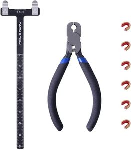 Moyujian Archery Bow String Nocking Points Set Bow Square Bow Square Archery Including T-Shaped Ruler Archery Clip and 6 Bowstring Sets for Archery Suitable for Recurve Bows and Compound Bows ﻿