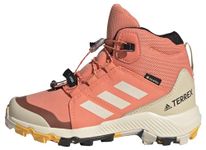 adidas Unisex Kids Terrex Mid GORE-TEX Trainers, Coral Fusion/Wonder White/Core Black, 5.5 UK