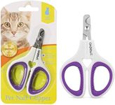 DGBAY Pet Nail Clippers, Update Version Cat Nail Clippers,Kitten & Bird Claw Clippers for Trimming, Professional Pet Dog Nail Trimmer,Best for Kitten,Bird,Rabbit & Small Dog (Purple)