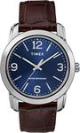 Timex Men's Basics Classic Brown Leather Strap Watch (Model:TW2R86800GP)