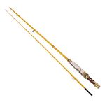 Eagle Claw Featherlight 5/6 Line Weight Fly Rod, 2 Piece (Yellow, 8-Feet)