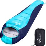 Sleeping Bags for Adults: Sportneer Outdoor 3 Season Mummy Sleeping Bags 5℃-15℃ suit for Travel Festival Camping Indoor, 220 x 80 cm, Lightweight Waterproof