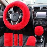 Faux Wool Steering Wheel Cover Univ