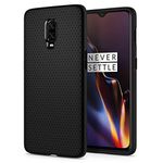 Spigen Liquid Air Back Cover Case Compatible with OnePlus 6T (TPU | Matte Black)