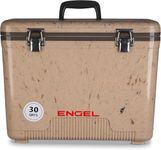 ENGEL Cooler Box 30qt (28.4 litres) Leak-Proof, Air Tight, Drybox Cooler for Camping, Fishing, Hiking, Small Hard Shell Lunchbox Cooler for Men & Women, 48.3 x 31.7 x 36.8 CM Small Cool Box