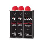 Zippo Usa Metal Lighter Fluid 125 Ml (Black, 3 Piece)