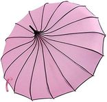 VIVI SKY Pagoda Peak Old-fashionable Ingenuity Umbrella Parasol (pink)