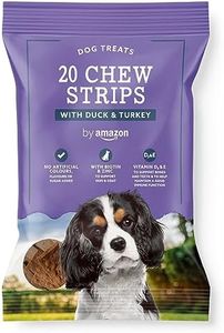 by Amazon - Snack per cani, 20 strisce con anatra e tacchino, 200 g