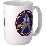 CafePress Starfleet Command 15 oz (444 ml) Ceramic Coffee Mug