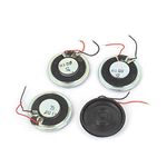 uxcell 1W 8 Ohm Magnet Mini Loudspeaker MP3 MP4 Player Speaker 28mm Dia 4pcs