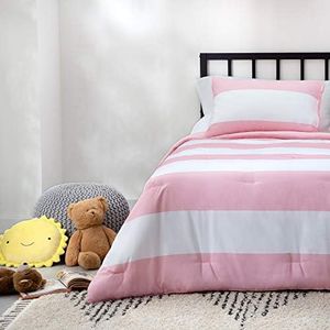 LINENSPA All-Season Reversible Designer Down Alternative Comforters - Hypoallergenic - Microfiber Fill - Machine Washable