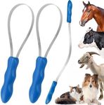 DiDiBirDi Dual-Sided Shedding Blade Dogs Hair Brush - Stainless Steel Grooming Blade for Horse Shedding Tool - Pets Grooming Tool for Horse with Short and Long Hair