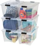 IRIS USA 54 Qt Stackable Plastic St