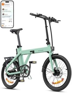 ENGWE E Bike mit APP-Ebike 36V 9.6Ah Akku bis zu 100km, E Bike Klapprad 250W Motor Max 25km/h, Elektrofahrrad 42Nm Drehmomentsensorik & Kohleriemen, E-Bike 3 Stufen-PAS Pendler für Stadt P20