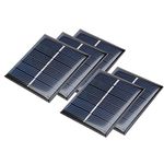 uxcell 5Pcs 3V 110mA Poly Mini Solar Cell Panel Module DIY for Light Toys Charger 60mm x 55mm