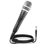 Dynamic Music Instrument Microphone for Singing with 3.5m XLR Cable, Portable Microphone for Karaoke, Speech, Wedding, Stage and Outdoor Activities