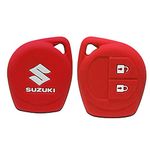 ACUTAS Silicone Car Key Cover for Maruti Suzuki S Presso,Swift,SX4,DZire,Ignis,Alto,Vitara Brezza,Celerio,Ertiga,Ciaz,SCross,Baleno,Ritz 2 Button Key Cover ( Red )