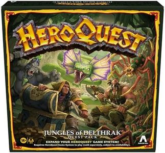 Avalon Hill HeroQuest Jungles of Delthrak Quest Pack | Roleplaying Games | Ages 14+ | 2 to 5 Players | Requires HeroQuest Game System to Play