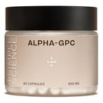 Simple Science Alpha GPC 600mg in One Capsule | 60 Capsules = 60 True Servings | Lab Tested Choline Supplement | Nootropic for Focus, Memory and Cognitive Function | Made in the UK