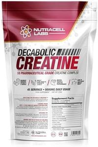 Nutracell Labs Decabolic Creatine : Powerful 10 Blend (45 Servings - 5000mg Per Serving) Muscle Growth & Strength Without Steroids/HGH (225g / 8oz)