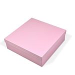 RBS - Rigid Box Sivakasi Cardboard Medium Empty Gift Box (1 Pack) Boxes For Packaging (26 X 26 8Cm) Multipurpose Packing Holds Up To 5Kg Decorative Hampers (Solid Pink)