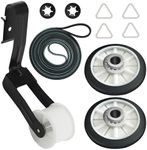 4392065 Dryer Repair Kit with 341241 Dryer Belt,349241T Drum Roller Kit,691366 Idler Pulley for Amana Whirlpool Kenmore Maytag Dryer Parts wed4815ew1 ned4655ew1,Replaces AP3131942 PS373087