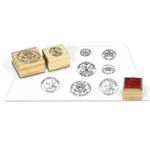 EAI Education Wooden Coin Stamps - Tails: Set of 6