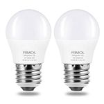 RIMOL Refrigerator Light Bulb, 40W Equivalent 120V A15 LED Fridge Bulbs 5 Watt Daylight White 5000K E26 Medium Base, Energy Saving Freezer Ceiling Home Lighting, Not-Dim, Waterproof, 2 Pack