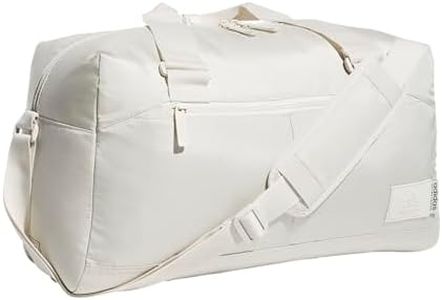 adidas Lounge Premium Sport Duffel Bag for Travel and Gym, Alumina Beige, One Size