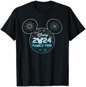 Disney Mickey Mouse Icon Fireworks Vacation Family Trip 2024 T-Shirt
