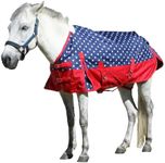 LEAFOREST 1200 Denier Waterproof Mini Shetland Rug Pony Rug Foal Rug Turnout Rug (no Filling) Star 48IN