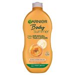 Garnier Summer Body Gradual Tan Moisturiser, For A Radiant, Sun Kissed Glow, Suitable For Face and Body, 24 Hour Hydration and A Natural Even Tan, Fast Absorption, Vegan Formula, Deep, 250 ml