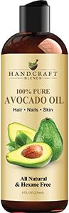 Handcraft Blends Avocado Oil - 8 Fl Oz - 100% Pure and Natural - Premium Grade Oil for Skin and Hair - Carrier Oil - Hair and Body Oil - Massage Oil - Cold-Pressed and Hexane-Free