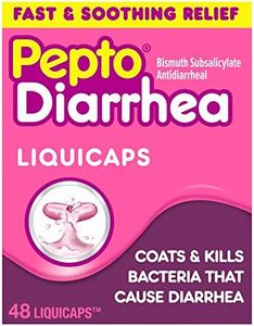 Pepto Bismol Diarrhea LiquiCaps, Anti Diarrhea Medicine for Fast Diarrhea Relief, Antidiarrheal Liquid Pills, 48 LiquidCaps
