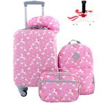 Travelers Club Kids' 5 Piece Luggage Travel Set, Unicorn, 5 Piece Kids Luggage Travel Set