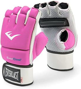 Everlast Evercool Breathable and Comfortable Full Wristwrap Support Neoprene MMA Kickboxing Gloves with Mesh Palm and Knuckle Padding, Pink