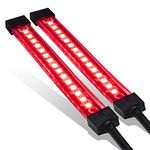 ONLINE LED STORE 5" Red LED Motorcycle Turn Signal & Brake Tail Light Strip Kit IP68 Waterproof Single Row Running Light Brake/Turn Signals Flexible Tail Light Strip for Motorcycle Trailer ATV, 2pcs