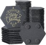 MAPRIAL 50 Pieces Slate Coasters, 4