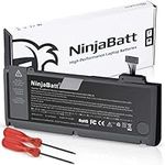 NinjaBatt A1322 A1278 Battery for MacBook Pro 13" [Mid 2012 2010 2009 Good Time 2011 Late 2011] - Long Life [63.5Wh/10.95V]