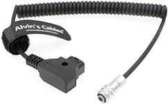 Alvin's Cables BMPCC 4K 6K to D Tap Power Cable for Blackmagic Pocket Cinema Camera 4K Gold Mount V-Mount Battery Weipu 2 Pin Female to P-Tap