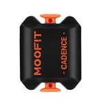 moofit CS8 Cycling Cadence Speed Sensor, Bluetooth & ANT+ Wireless Speed, Distance Sensor and Cadence Sensor with IP67 Waterproof Low Energy Technology, Orange