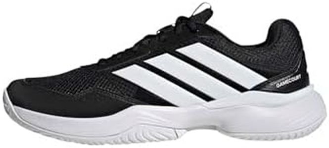 adidas Men's Gamecourt 3 All Court Tennis, BlackWhiteWhite, 9