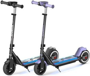 ECOROAD EK6 Kids Electric Scooter for 6-12, 3/6/10mph Speeds for Ultimate Comfort, Adjustable Height Electric Scooter, 150W & Dual Brake Safety, for Growing Adventurers（Rider:3.9-5.2 ft）